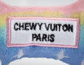 Load image into Gallery viewer, Pink Ombre Chewy Vuiton Bone Squeaker Dog Toy: Large