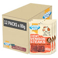 Load image into Gallery viewer, Good Boy Pawsley & Co Chewy Venison Steaks 80g Case of 12