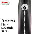 Load image into Gallery viewer, Flexi Black Design Cord 5m Black