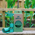 Load image into Gallery viewer, Beco Unscented Recycled Poop Bags for Dogs Eco-Friendly Biodegradable Dog Waste Bags with Handles x120 Pack