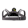 Load image into Gallery viewer, Animal Instincts Flashing Safety USB Dog Harness LED Full-Shine Nylon High Visibility Reflective Grey/Orange Size M 75cm