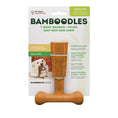 Load image into Gallery viewer, Bamboodles T Bone Chew Toy for Dogs Small 4Inch Peanut Butter Flavour