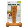 Load image into Gallery viewer, Bamboodles T Bone Chew Toy for Dogs Large 7Inch Peanut Butter Flavour