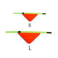 Load image into Gallery viewer, Animal Instincts Flashing Reflective Dog Bandana Orange/Yellow M/L Safety Visibility Accessory for Pets