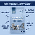 Load image into Gallery viewer, Scrumbles Dry Dog Food Puppy Chicken 2kg