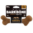 Load image into Gallery viewer, Pet Qwerks Dinosaur BarkBone Peanut Butter Wood Chew Toy Small
