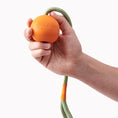 Load image into Gallery viewer, Beco Natural Rubber Slinger Fetch Dog Toy Orange Durable Chew & Toss Interactive Play