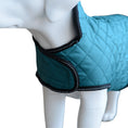 Load image into Gallery viewer, Henry Wag Teal Quilted Dog Jacket Medium 45cm