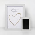 Load image into Gallery viewer, Oh So Precious Paw Print Ink Picture Frame A5 Baby Keepsake Handprint & Footprint Frame Personalized Nursery Gift