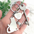 Load image into Gallery viewer, Oh So Precious Cat & Charm Keyring Cute Cat-Themed Accessory for Bags & Keys Gift for Cat Lovers