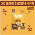 Load image into Gallery viewer, Scrumbles Chicken Chonks Meaty Treats 60g Case of 12