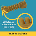 Load image into Gallery viewer, Petello Nobblys Tough Dog Chew Brush Peanut Butter Flavor 25g Durable Dental Treat