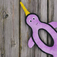 Load image into Gallery viewer, Beco Recycled Rough and Tough Narwhal Toy Large Eco-Friendly Durable Dog Chew & Play Toy