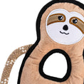 Load image into Gallery viewer, Beco Recycled Rough & Tough Sloth Medium Eco-Friendly Durable Plush Toy for Kids & Pets