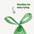 Load image into Gallery viewer, Beco Recycled Poop Bags Mint Scented with Handles 120 Pack Eco-Friendly Dog Waste Bags