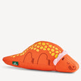 Load image into Gallery viewer, Beco Recycled Soft Tarka Triceratops Dog Toy Large Eco-Friendly Plush Chew Toy for Dogs