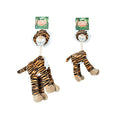 Load image into Gallery viewer, Animal Instincts Jungle Buddies Plush Tiger Small Soft Stuffed Animal Toy for Kids, Cuddly Safari Animal, Jungle-Themed Gift