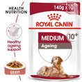 Load image into Gallery viewer, Royal Canin Medium Ageing 10+ Senior in Gravy Wet Dog Food