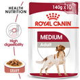 Load image into Gallery viewer, Royal Canin Medium Adult in Gravy Wet Dog Food