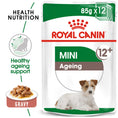 Load image into Gallery viewer, Royal Canin Mini Ageing 12+ Senior in Gravy Wet Dog Food