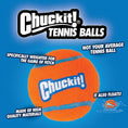 Load image into Gallery viewer, Chuckit! Tennis Ball 2 Pack Medium 6.5cm
