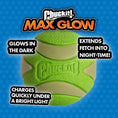 Load image into Gallery viewer, Chuckit! Max Glow Ball 1 Pack Large 7.3cm