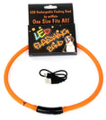 Load image into Gallery viewer, Animate Walking Mate Led Flashing Loop Dog Toy Orange 70Cm