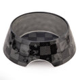 Load image into Gallery viewer, Black Checker Chewy Vuiton Bowl
