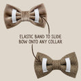 Load image into Gallery viewer, Brown Tweed and Velvet Bow Set: S