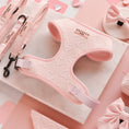 Load image into Gallery viewer, Luxe Adjustable Neck Harness - Baby Pink Heart: M