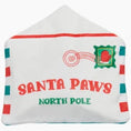 Load image into Gallery viewer, BARK Christmas “Letter to Santa Paws” Dog Toy