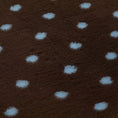 Load image into Gallery viewer, Vetbed Non Slip Polka Dot Brown With Blue Dots Cats and Dogs Bed