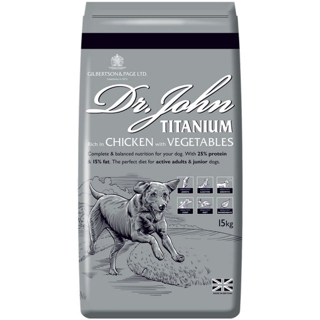Dr John Titanium Chicken with Vegetables 25% Protein 15kg