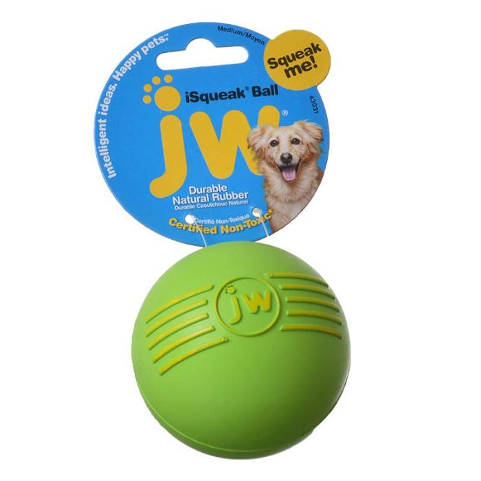 JW Pet iSqueak Rubber Ball