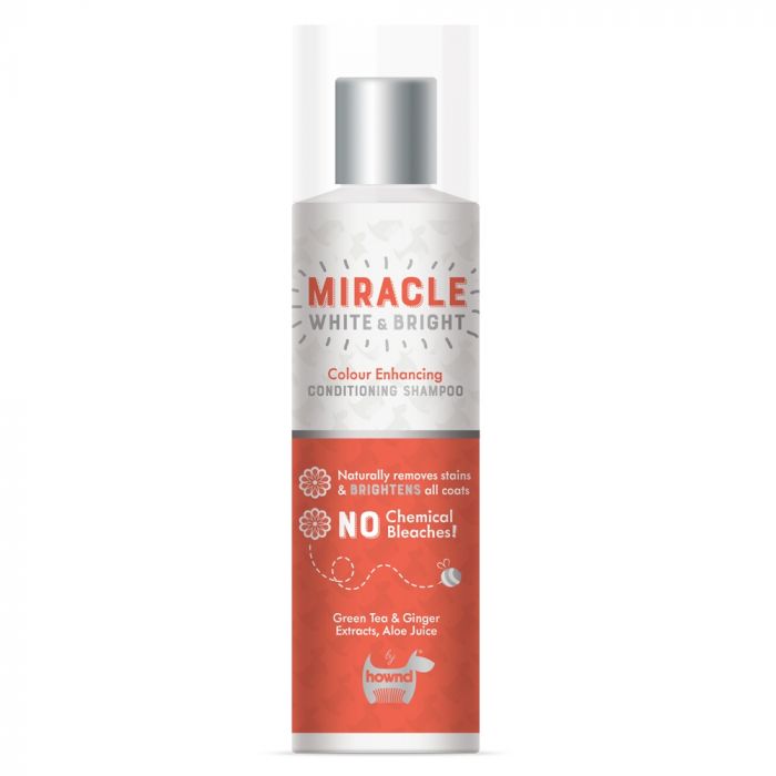 Hownd Miracle White & Bright Dog Shampoo – Cleans & Brightens Coat