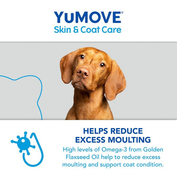 YuMOVE Skin & Coat Care Dog Supplement 500ml Moulting Support for Adult Dogs