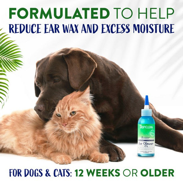 TropiClean Dual Action Ear Cleaner 118ml
