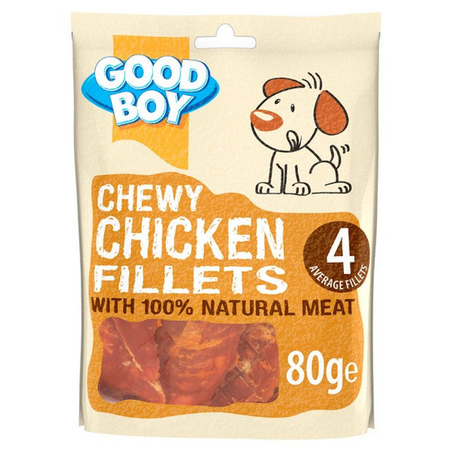 Good Boy Pawsley & Co Chewy Chicken Fillets 80g Case of 10