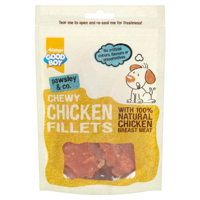 Good Boy Pawsley & Co Chewy Chicken Fillets 80g Case of 10