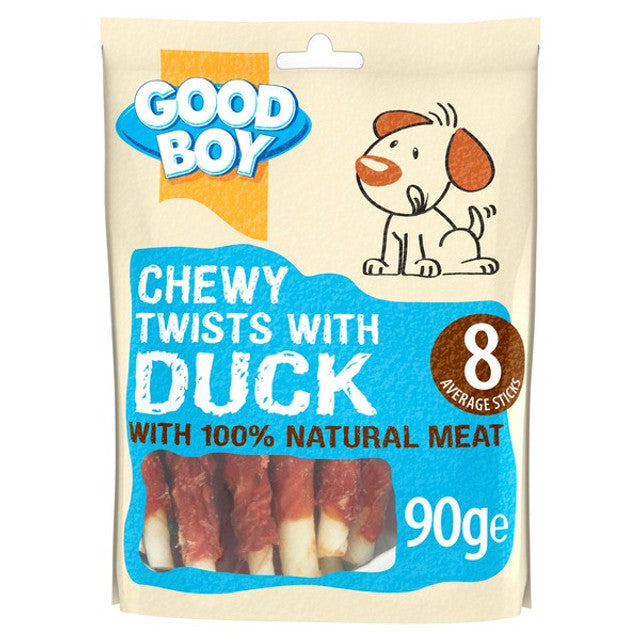 Good Boy Pawsley & Co Chewy Twists with Duck 90g Case of 10