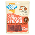 Load image into Gallery viewer, Good Boy Pawsley & Co Chewy Venison Steaks 80g Case of 12
