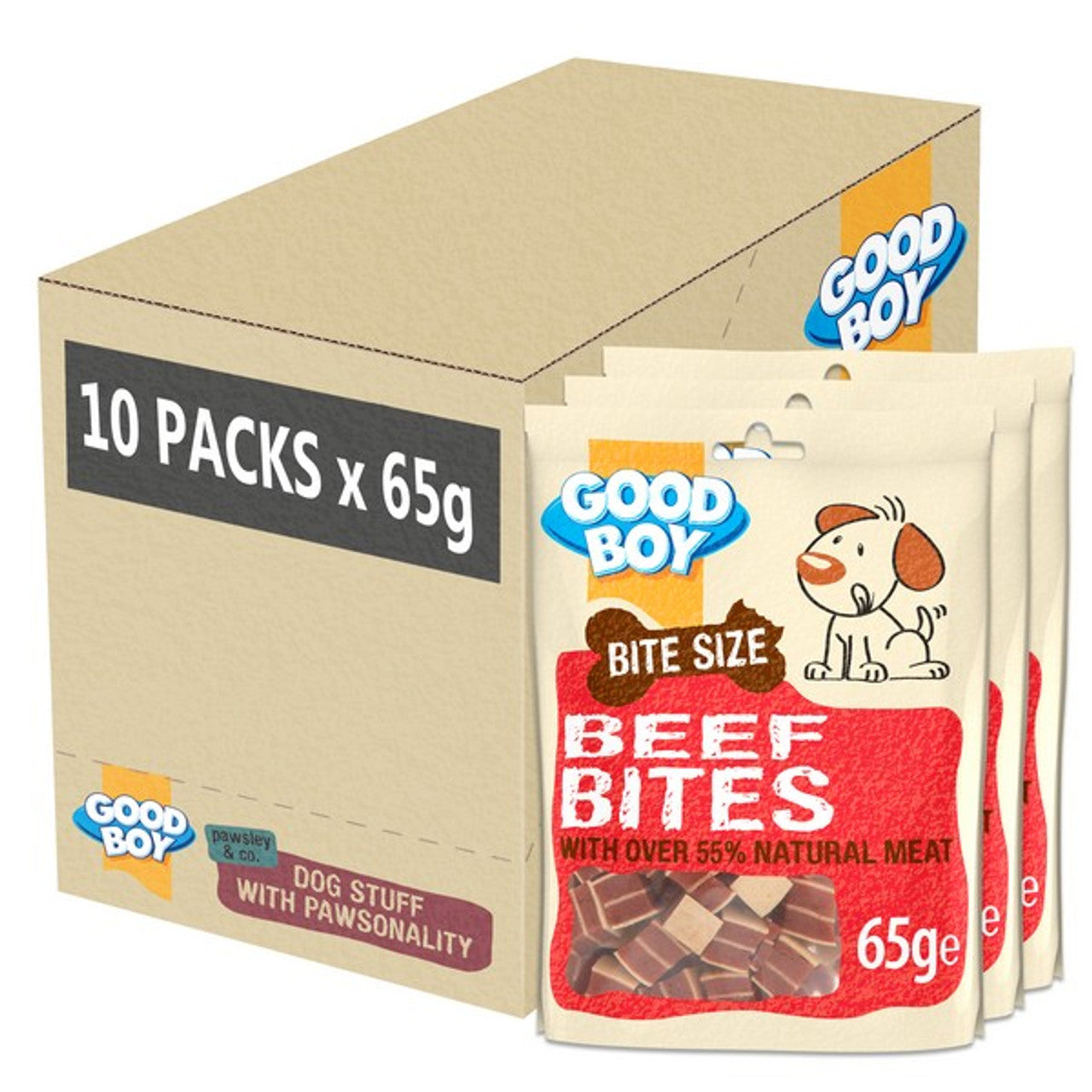 Good Boy Pawsley Deli Bites Beef 65g Case of 10