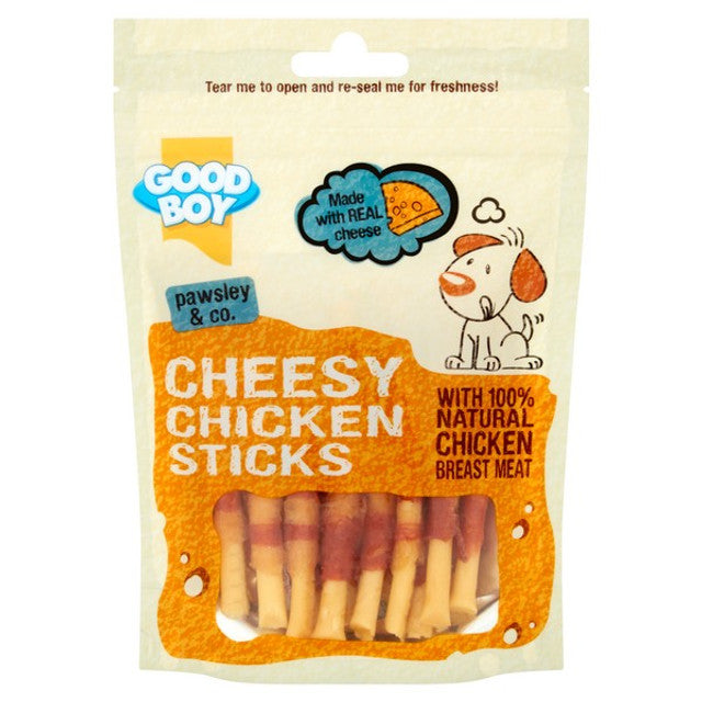Good Boy Pawsley & Co Chicken & Cheese sticks 80g Case of 10