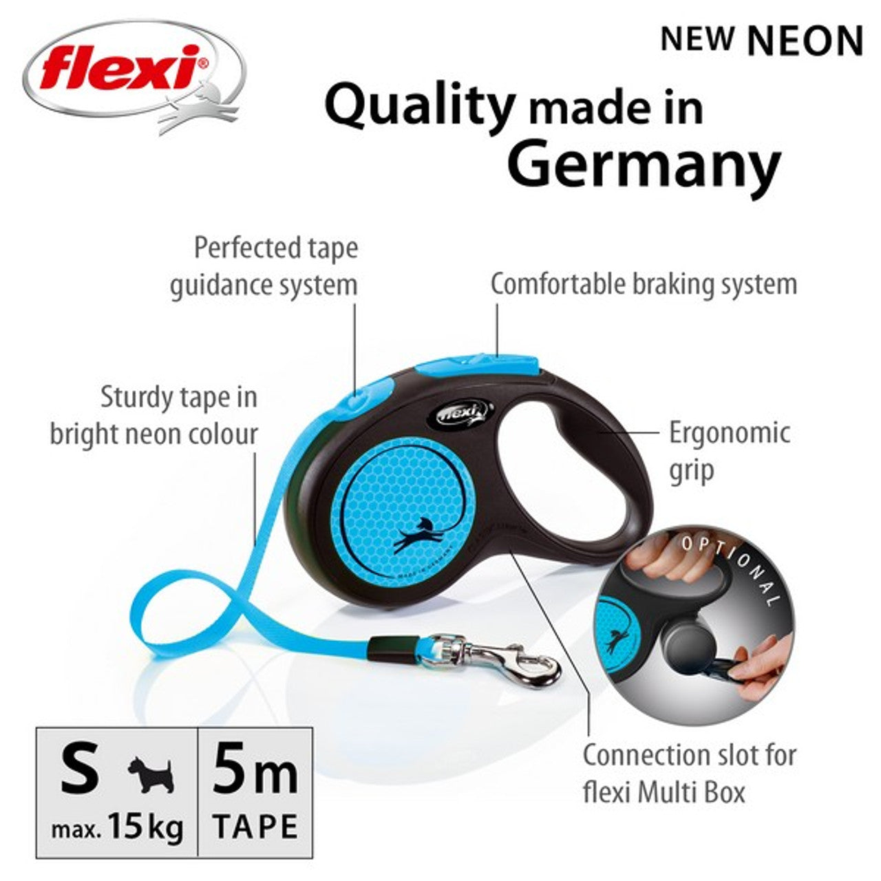 Flexi New Neon Tape 5m Blue