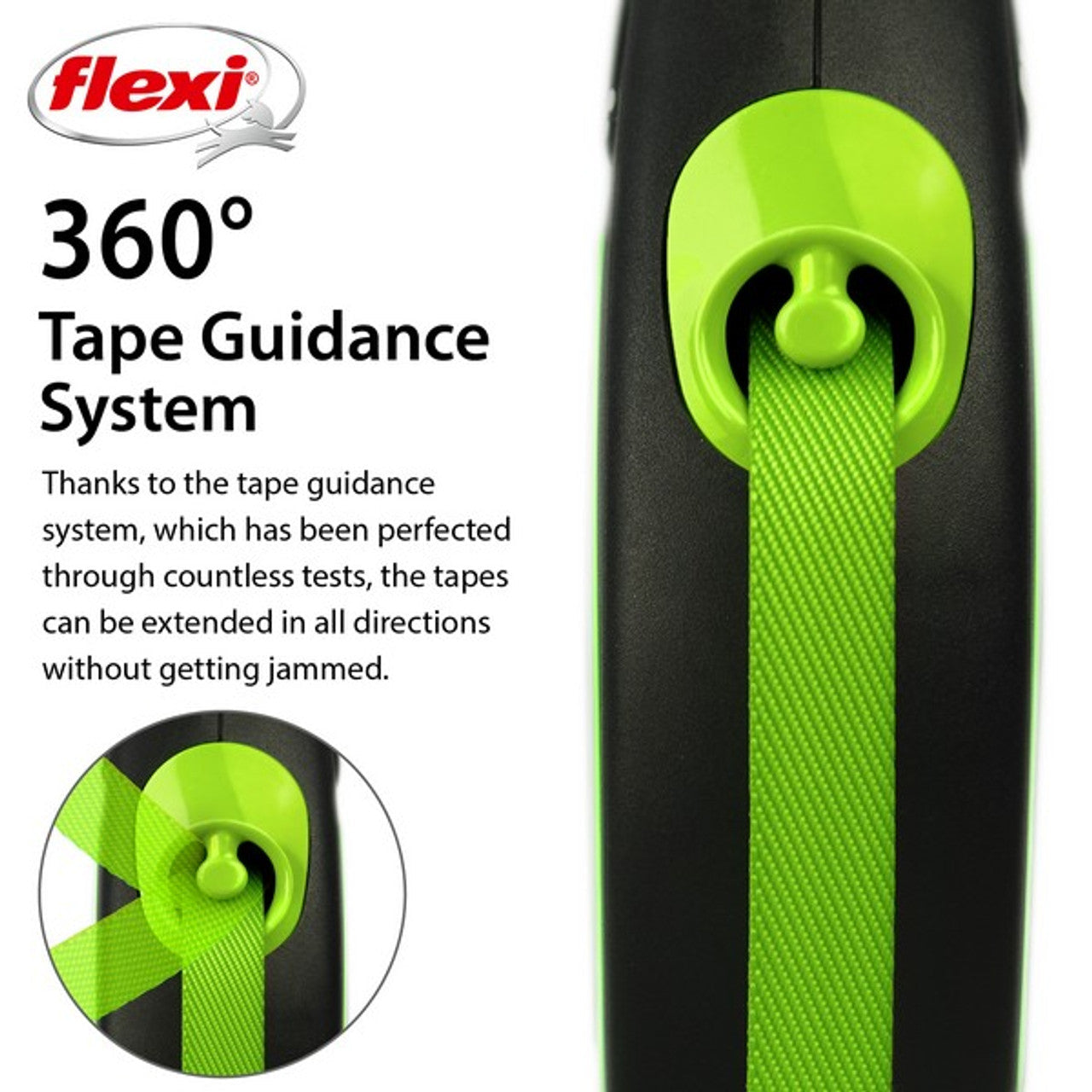 Flexi New Neon S Tape 5m Green