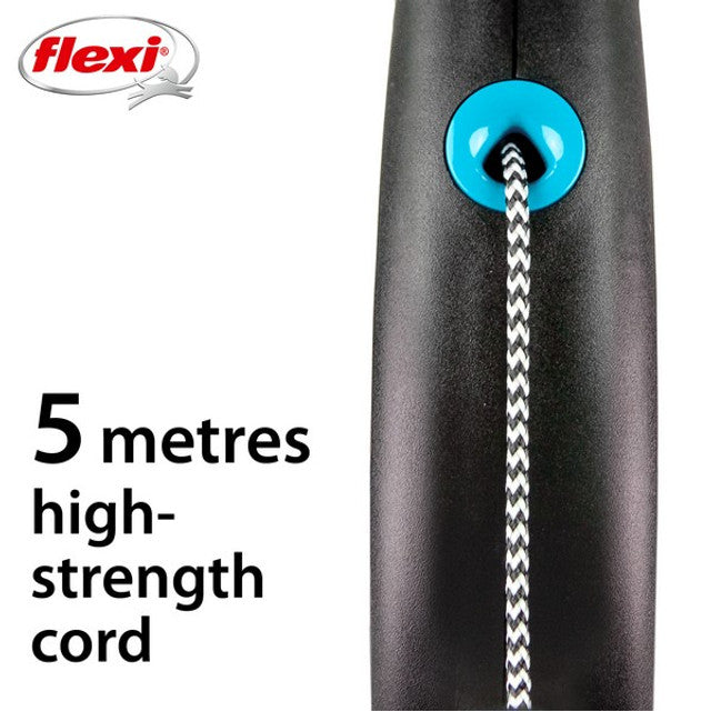 Flexi Black Design Cord 5m Blue