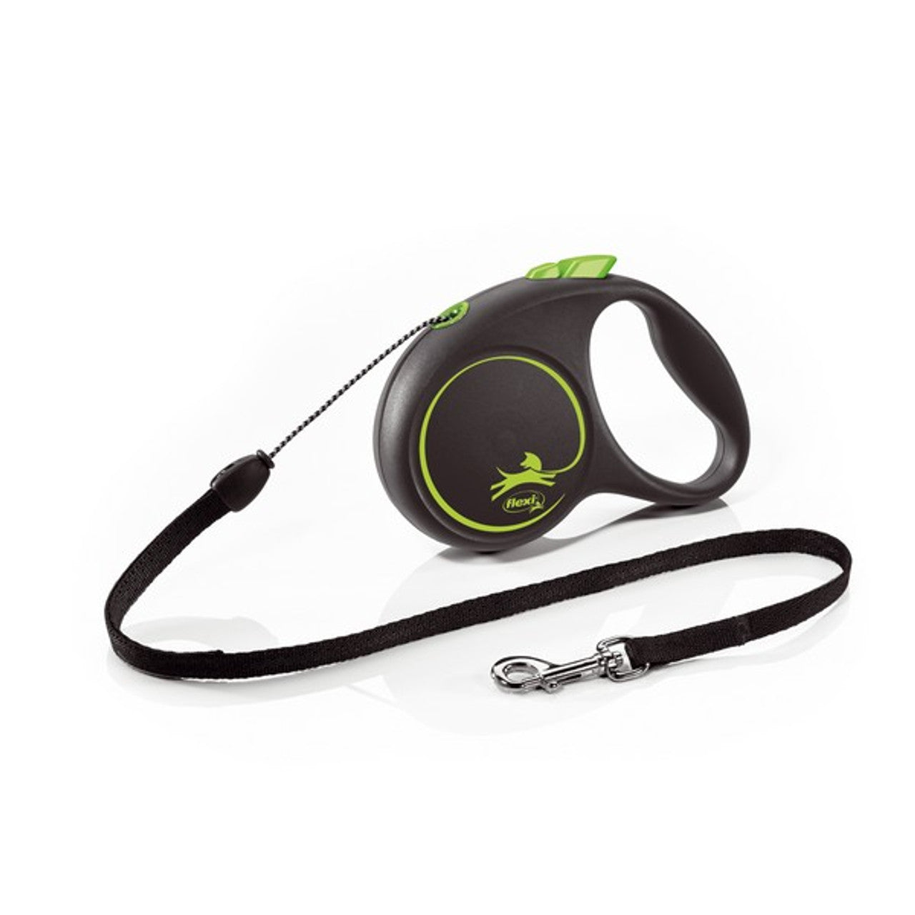 Flexi Black Design Cord 5m Green