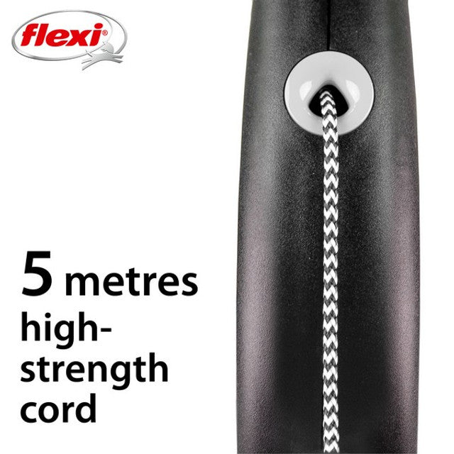 Flexi Black Design Cord 5m Black