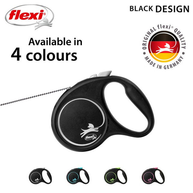 Flexi Black Design Cord 5m Black