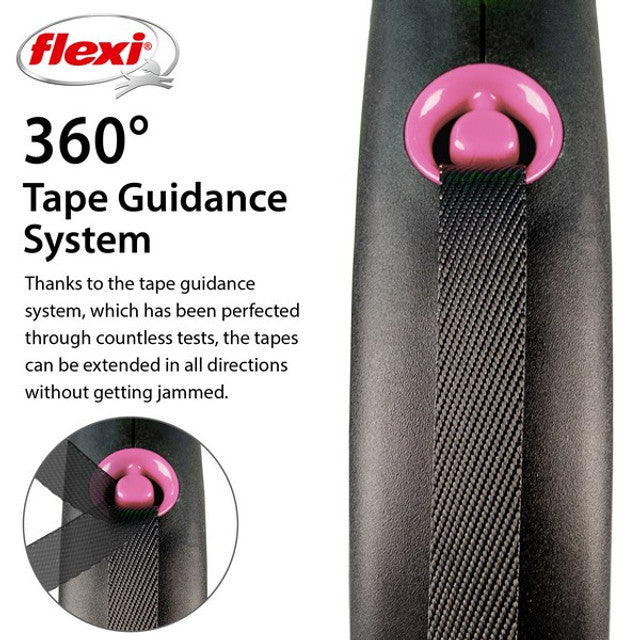 Flexi Black Design Tape 5m Pink